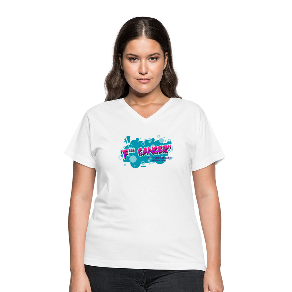 F*** Cancer Womens - white