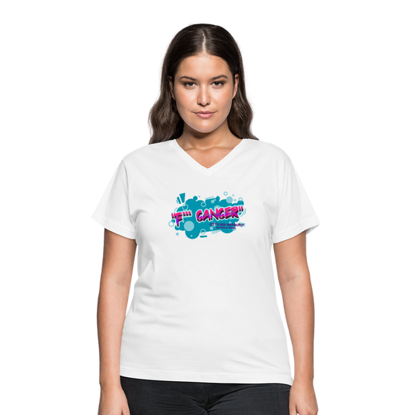 F*** Cancer Womens - white