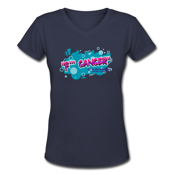 F*** Cancer Womens - navy