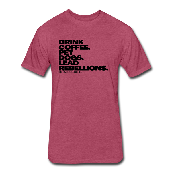 Coffee Dogs Rebellions Mens - heather burgundy