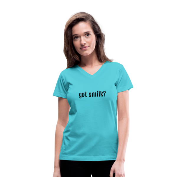 Got Smilk? Womens - aqua