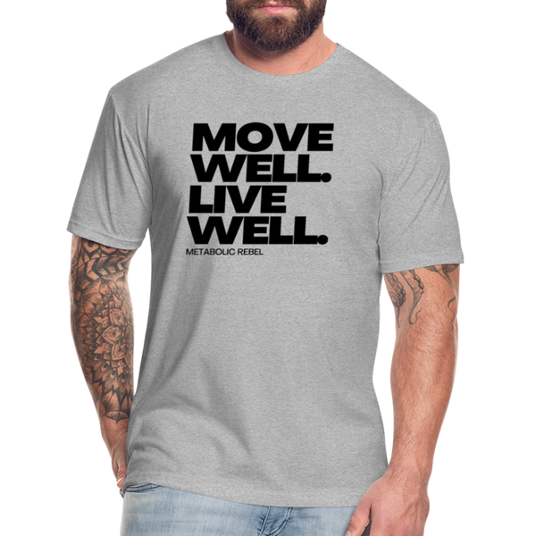 Move Well. Live Well. Mens - heather gray