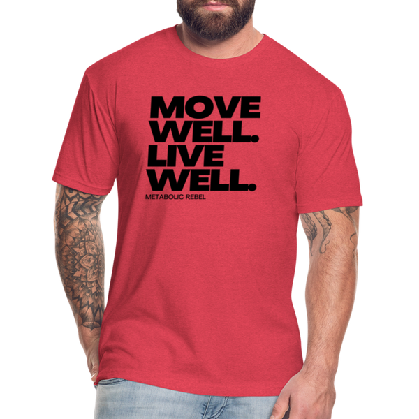 Move Well. Live Well. Mens - heather red