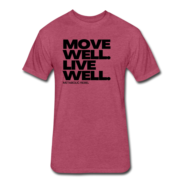 Move Well. Live Well. Mens - heather burgundy