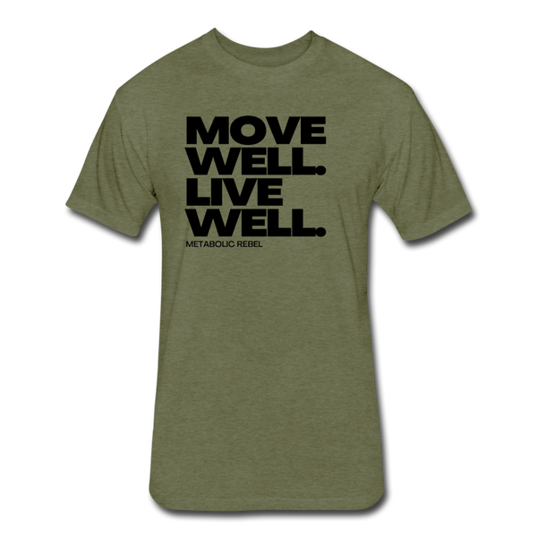 Move Well. Live Well. Mens - heather military green