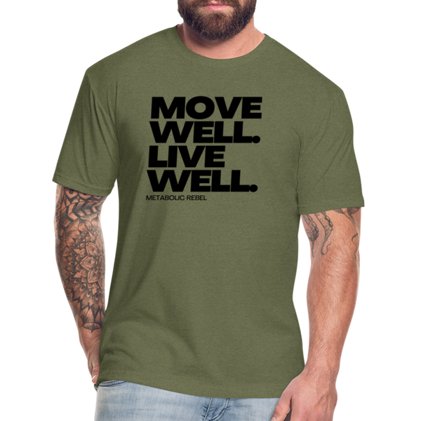 Move Well. Live Well. Mens - heather military green