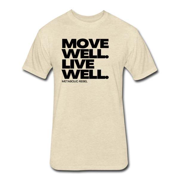 Move Well. Live Well. Mens - heather cream