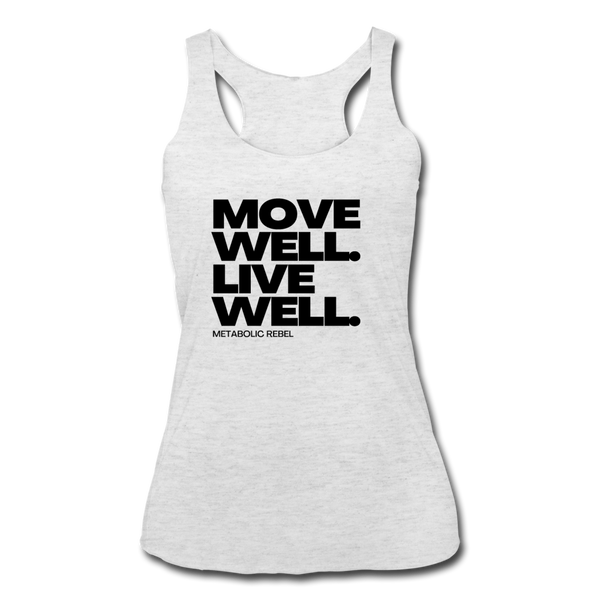 Move Well. Live Well. Womens - heather white