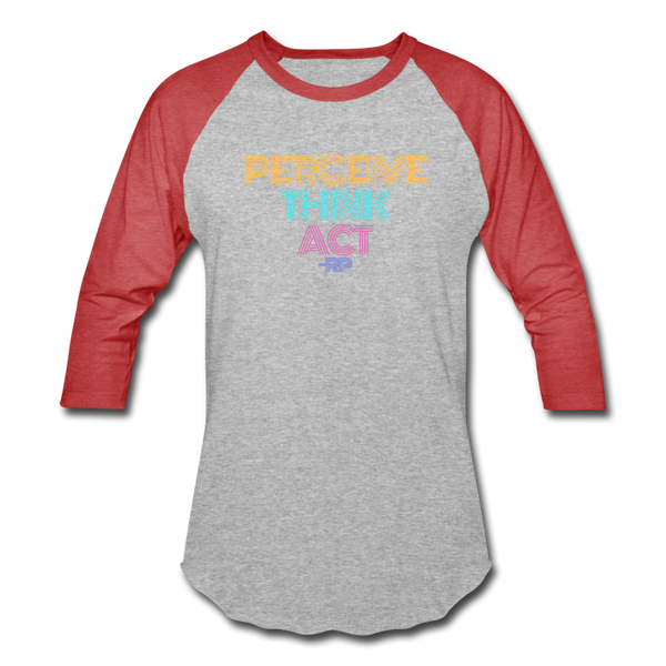 PTA -RP 3/4 Sleeve Mens - heather gray/red