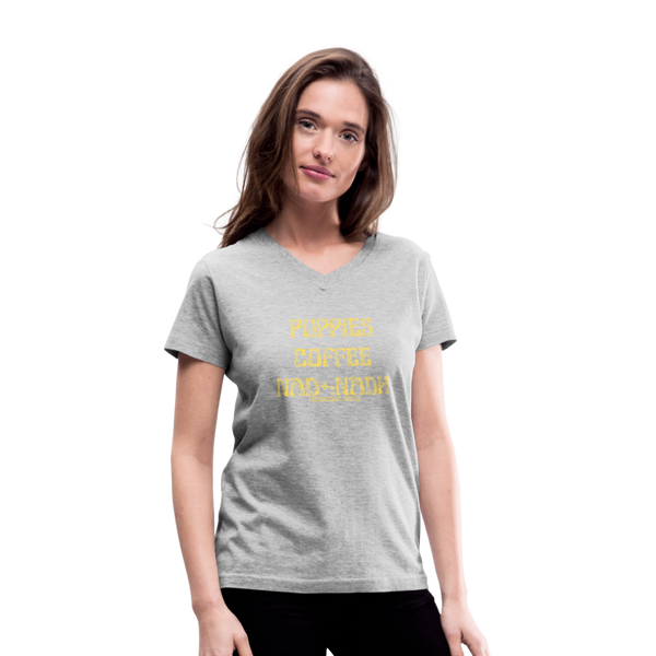 Women's V-Neck T-Shirt - gray