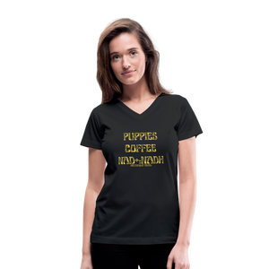 Women's V-Neck T-Shirt - black