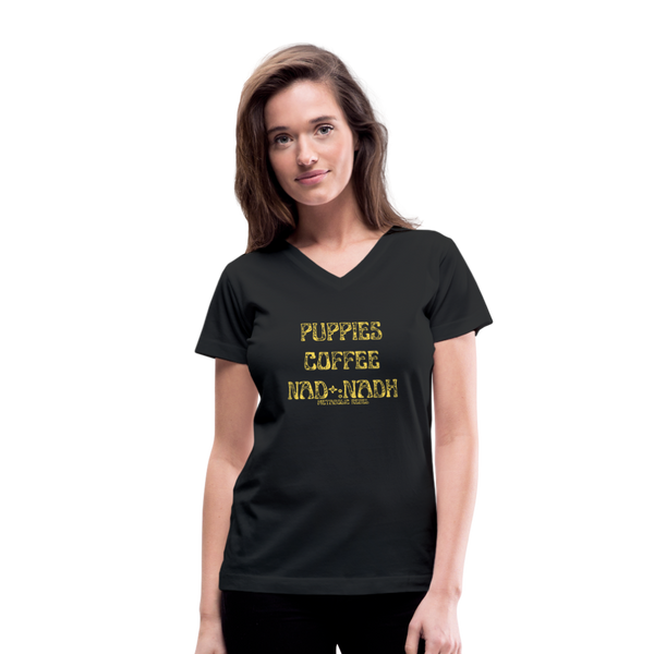 Women's V-Neck T-Shirt - black