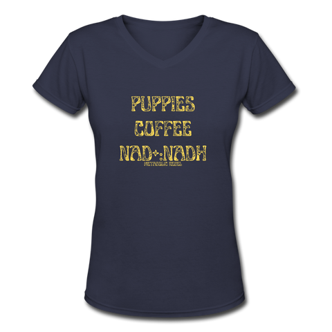 Women's V-Neck T-Shirt - navy