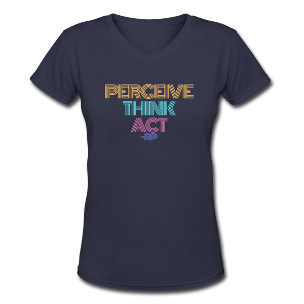 Women's V-Neck T-Shirt - navy