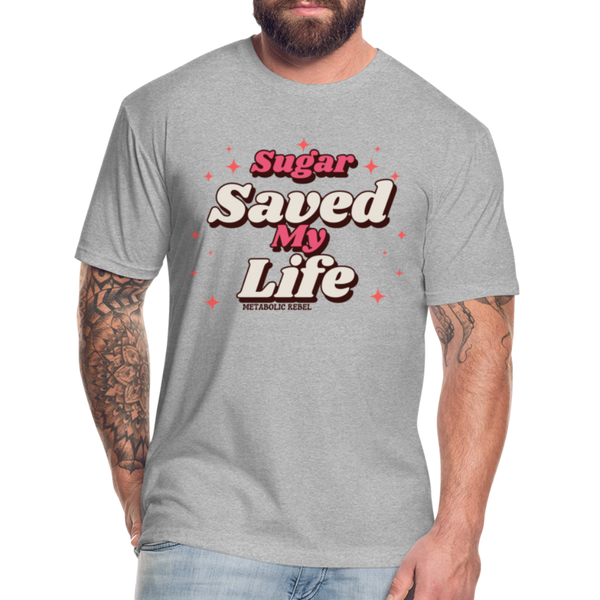 Sugar Saves Mens - heather gray