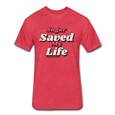 Sugar Saves Mens - heather red