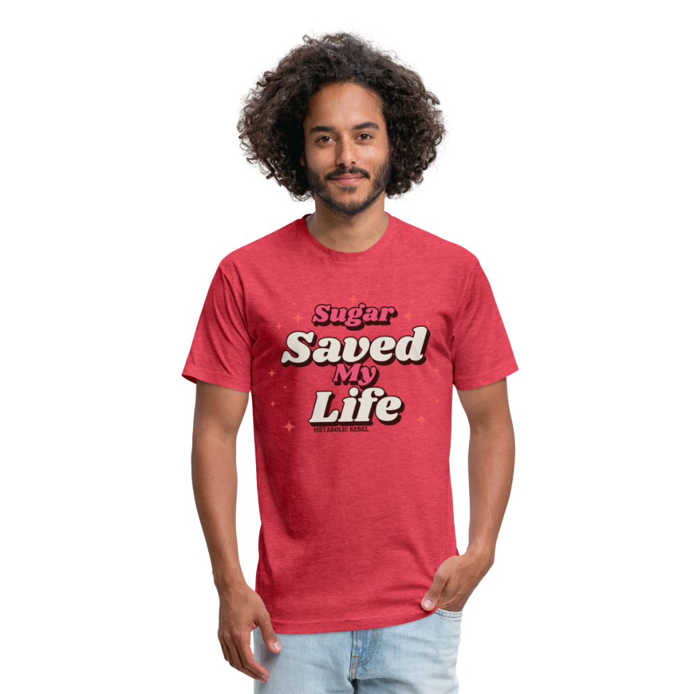 Sugar Saves Mens - heather red