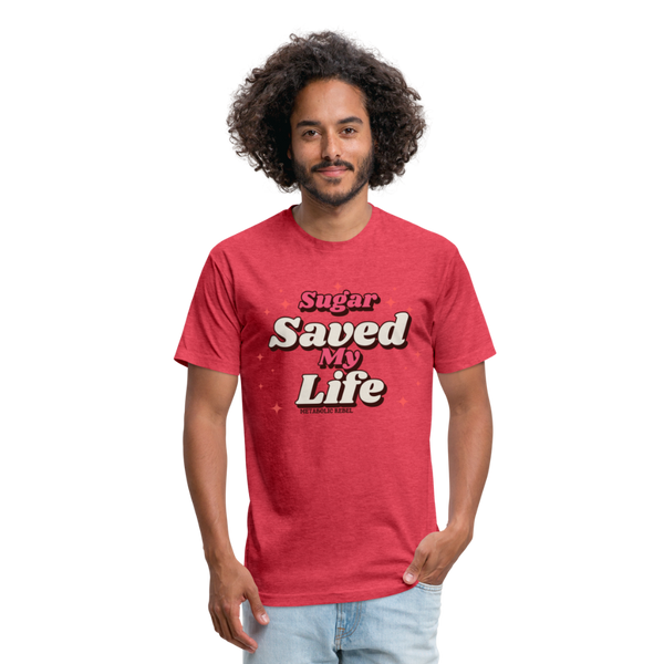 Sugar Saves Mens - heather red