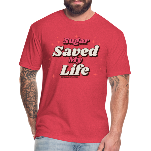 Sugar Saves Mens - heather red