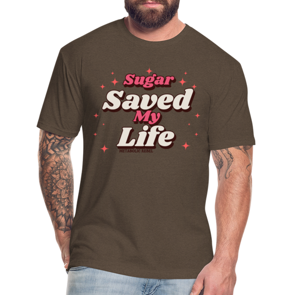 Sugar Saves Mens - heather espresso