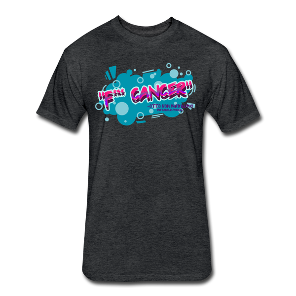 F*** Cancer Mens - heather black