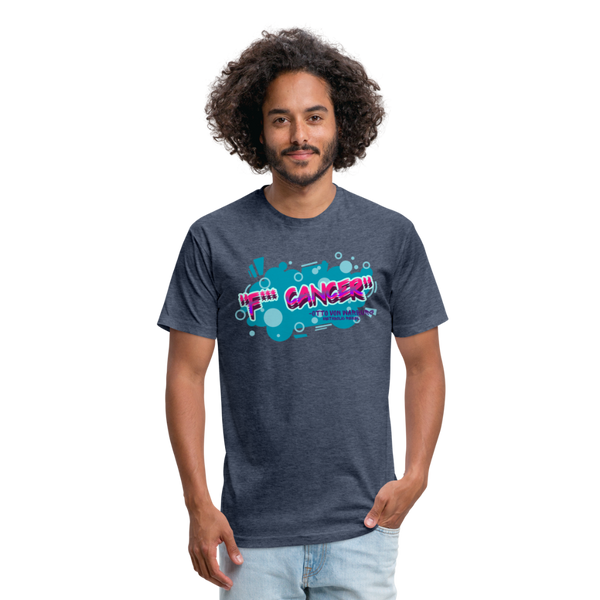 F*** Cancer Mens - heather navy