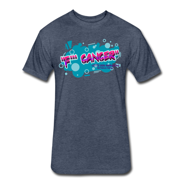 F*** Cancer Mens - heather navy