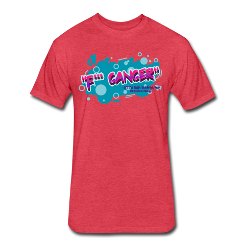 F*** Cancer Mens - heather red