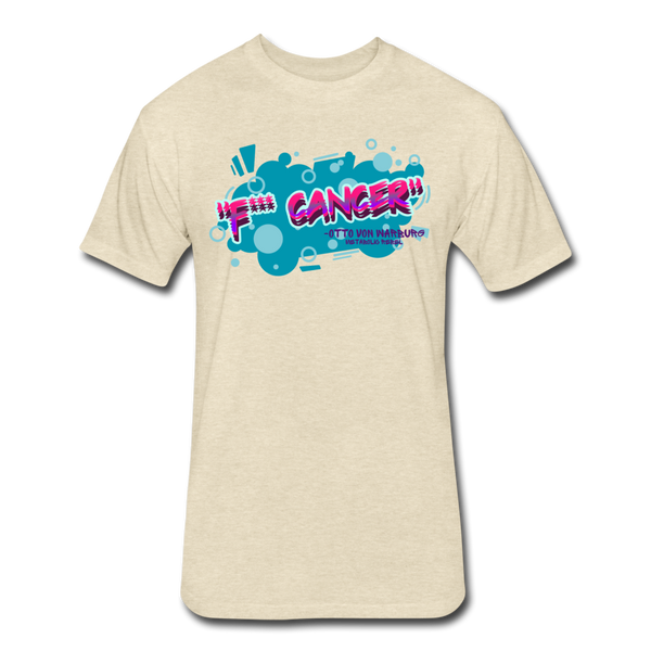 F*** Cancer Mens - heather cream