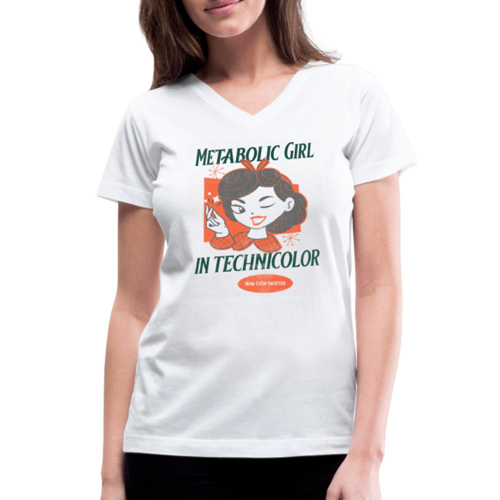 Metabolic Girl In Technicolor Womens - white