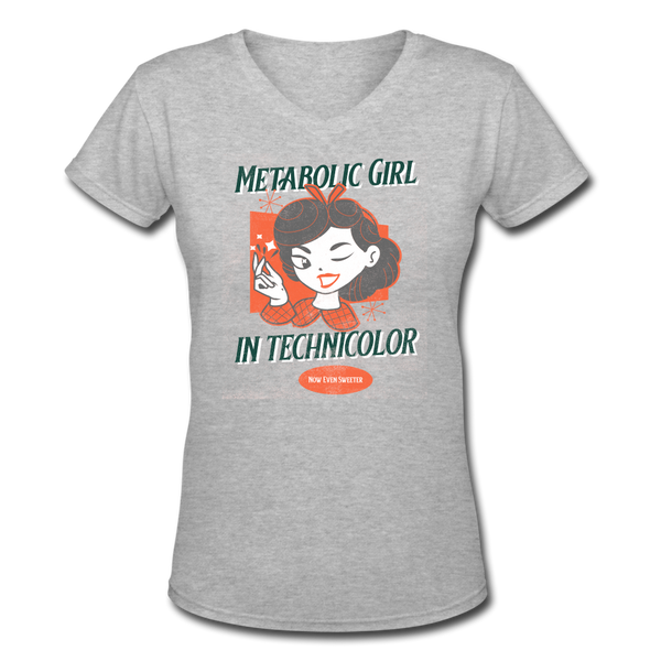 Metabolic Girl In Technicolor Womens - gray